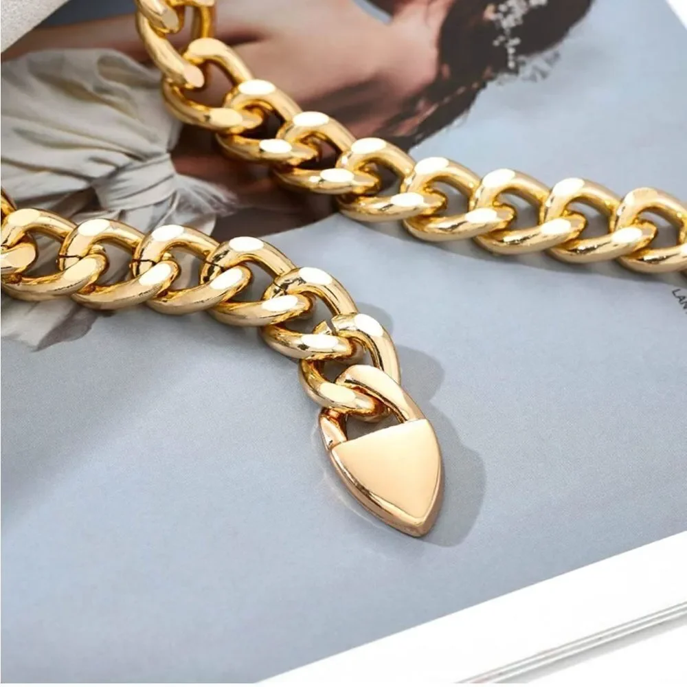 Gold Colored Chain Belt